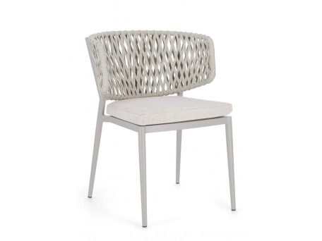 Καρέκλα Εξωτερικού Χώρου Noelia  Γκρι 60*64*80εκ - Γκρι