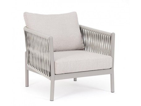 Πολυθρόνα Εξωτερικού Χώρου Florencia  Γκρι 80x85x86εκ. - Γκρι