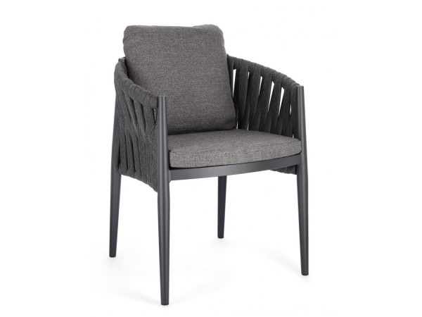 Καρέκλα Εξωτερικού Χώρου Jacinta Γκρι 63*60*87εκ - Γκρι Καρέκλα Εξωτερικού Χώρου Jacinta Γκρι 63*60*87εκ - Γκρι