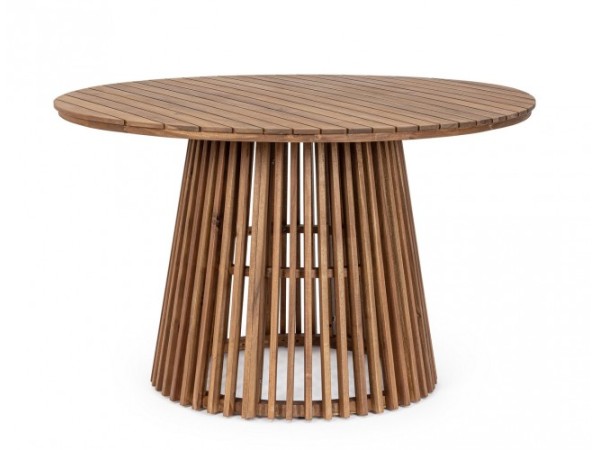 Τραπέζι Εξωτερικού Χώρου Rodano Ξύλινο Καφέ 120x120x74εκ. - Καφέ