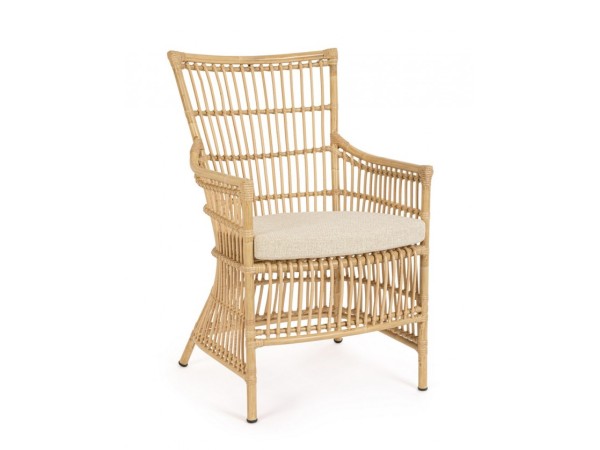 Καρέκλα Adelma Αλουμινίου Μπεζ 57*66*95εκ. - Μπεζ