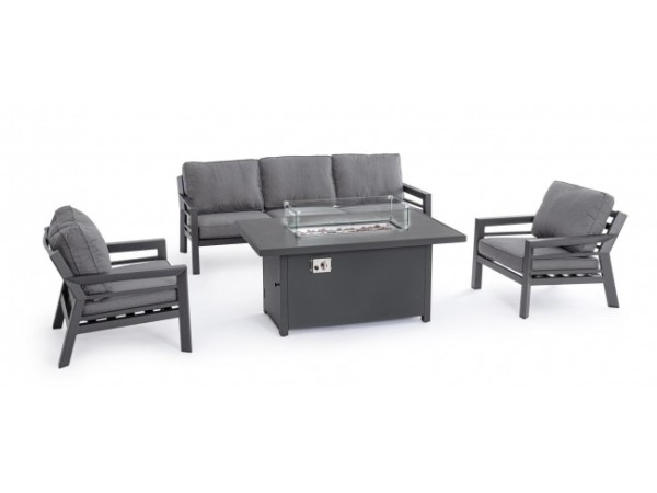 Σετ Κήπου Hendrix Αλουμινίου Γκρι (Σετ 4τεμ.) - Γκρι Σετ Κήπου Hendrix Αλουμινίου Γκρι (Σετ 4τεμ.) - Γκρι