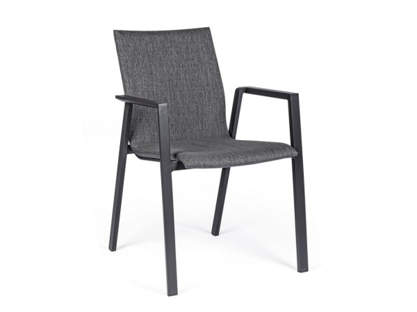 Καρέκλα Εξωτερικού Χώρου Odeon Μεταλλική Γκρι 55,5x60x83εκ. (>10) - Γκρι