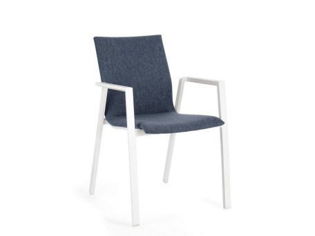 Καρέκλα Εξωτερικού Χώρου Odeon Μεταλλική Μπλε 55,5x60x83εκ. (>10) - Μπλε