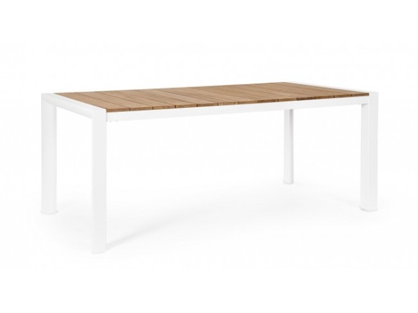 Τραπέζι Τραπεζαρίας Εξωτερικού Χώρου Cameron Μασίφ Ξύλο Λευκό 180*90*75εκ. - Καφέ Τραπέζι Τραπεζαρίας Εξωτερικού Χώρου Cameron Μασίφ Ξύλο Λευκό 180*90*75εκ. - Καφέ