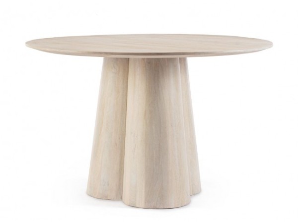 Τραπέζι Τραπεζαρίας Nassor Καφέ Μασίφ Ξύλο Μάνγκο Στρόγγυλο 120x120x77 εκ. - Καφέ Τραπέζι Τραπεζαρίας Nassor Καφέ Μασίφ Ξύλο Μάνγκο Στρόγγυλο 120x120x77 εκ. - Καφέ