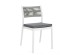 Καρέκλα Alvin Εξωτερικού Χώρου Λευκό/Γκρι 49,5x52,5x82εκ. - Γκρι
