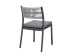 Καρέκλα Alvin Εξωτερικού Χώρου  Ύφασμα Γκρι 49,5x52,5x82εκ. - Γκρι