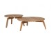 Τραπέζι Μέσης Eularia (Set 2) Ξύλο Καφέ  80*80*30εκ. - Καφέ