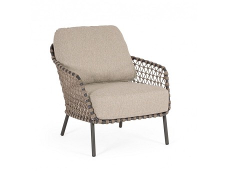 Πολυθρόνα Εξωτερικού Χώρου Ivissa Μπεζ 74x85x82εκ. - Μπεζ