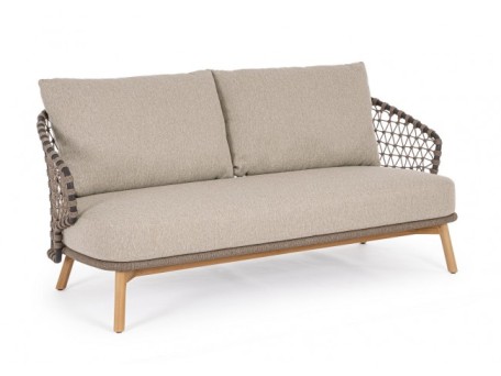 Καναπές Εξωτερικού Χώρου Ivissa  Μπεζ 180x89.5x81εκ. - Γκρι