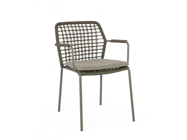 Καρέκλα Εξωτερικού Χώρου Canar Μεταλλική/Ρατάν Πράσινη 58.5x61.5x81εκ. - Γκρι Καρέκλα Εξωτερικού Χώρου Canar Μεταλλική/Ρατάν Πράσινη 58.5x61.5x81εκ. - Γκρι