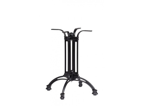 Βάση Τραπεζιού Εξωτερικού Χώρου Μεταλλική Μαύρη 61*61*70εκ. - Μαύρο