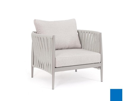 Πολυθρόνα Εξωτερικού Χώρου Jacinta Ύφασμα Γκρι 97x83x87εκ. - Γκρι