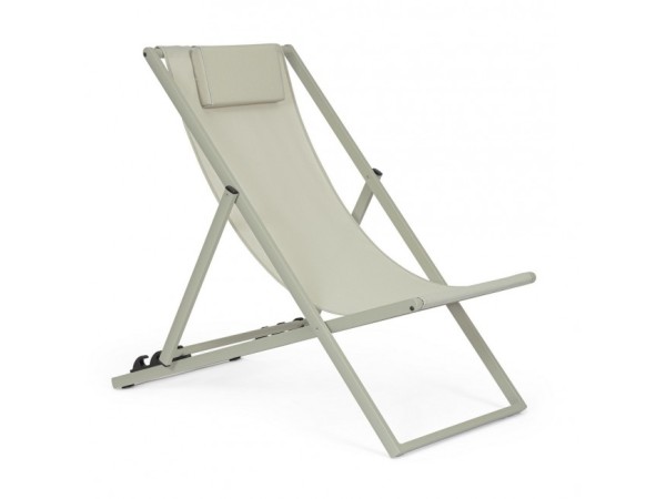 Ξαπλώστρα Taylor  Αλουμινίου Ανοιχτό Πράσινο 60,5x101,5x73,5εκ. - Πράσινο