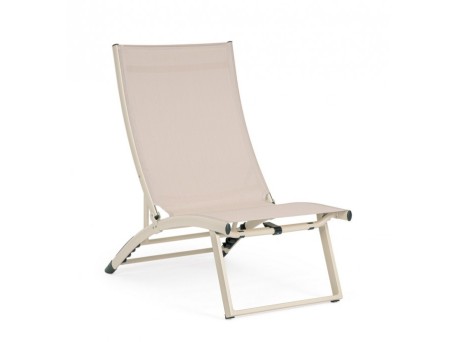 Ξαπλώστρα Αλουμινίου Taylor  Μεταλλική Μπεζ  53x166,5x90εκ. - Μπεζ