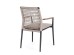 Καρέκλα Εξωτερικού Χώρου Maddox Μεταλλική Γκρι/Μπεζ  56*60*82.5εκ. - Γκρι