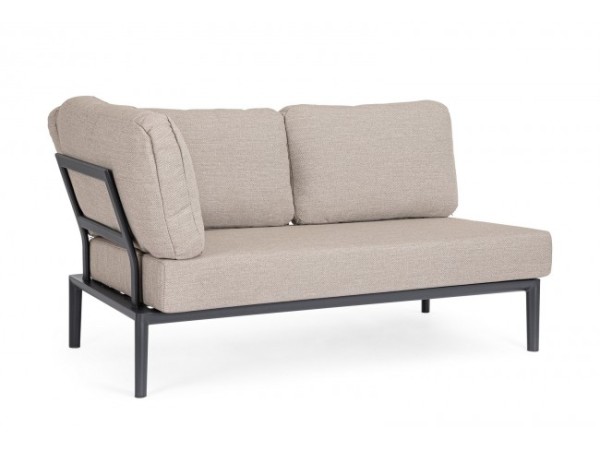 Στοιχείο Καναπέ Gerald Pelican Αλουμινίου Γκρι 150*80*77.5εκ. - Γκρι