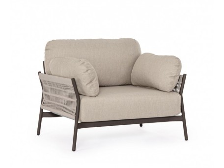 Πολυθρόνα Εξωτερικού Χώρου Pardis  Μπεζ 99x80x77εκ. - Μπεζ