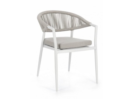 Καρέκλα Εξωτερικού Χώρου Millor Μεταλλική Γκρι 57*61*78εκ. - Γκρι