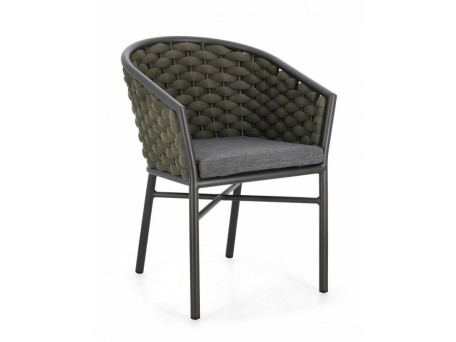 Καρέκλα Εξωτερικού Χώρου Margalida Μεταλλική Πράσινη 57*61*80εκ. - Πράσινο