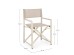 Καρέκλα Εξωτερικού Χώρου Taylor Μεταλλική Λευκή 56x48x86εκ. - Μπεζ