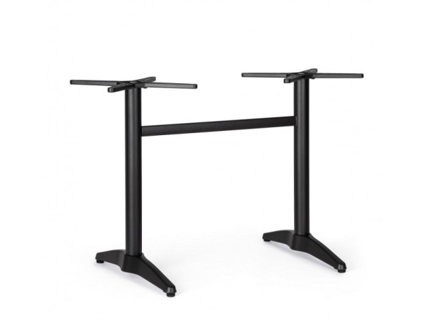 Βάση Τραπεζιού Diana Εξωτερικού Χώρου Μεταλλική Μαύρη 108*60*72εκ. - Μαύρο