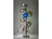 Φωτιστικό Δαπέδου Balloon Colore Ασημί  95x75x160εκ Ε14 - Ασημί