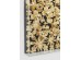 Διακοσμητικό Τοίχου Χρυσά Λουλούδια Ακρυλικό  120x5x120εκ - Μαύρο