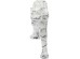 Διακοσμητικό Δαπέδου Λεοπάρδαλη Με Εφέ Μαρμάρου Λευκό-Γκρι  (PL) 129x25x50 εκ. - Γκρι