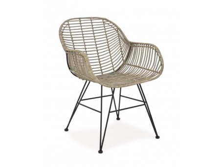 Καρέκλα  Raquel Μπεζ 59x63x83εκ. - Μπεζ