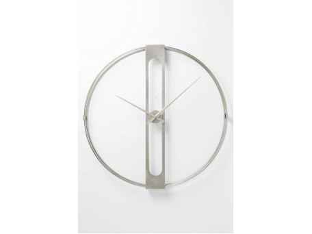 Ρολόι Τοίχου Clip Silver  Ø60cm 60x10x60εκ - Ασημί