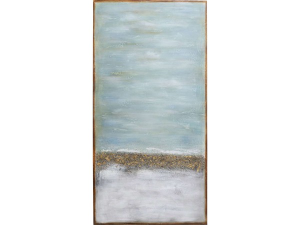 Πίνακας Σε Καμβά Abstract Horizon Μπλε-Καφέ 100x3.7x200εκ