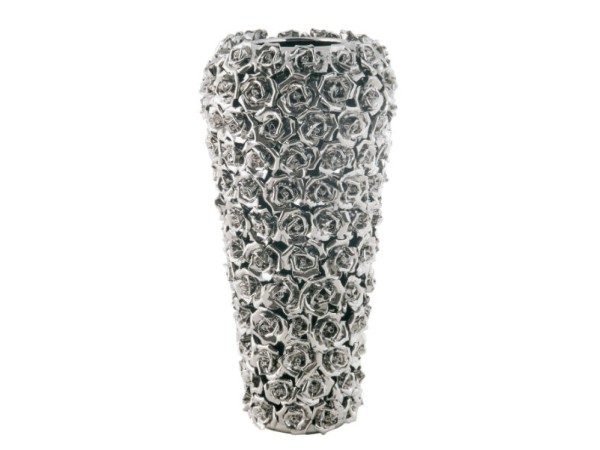 Βάζο Rose Multi Chrome Πορσελάνη 37 εκ. 44698x44698x36.5εκ - Ασημί Βάζο Rose Multi Chrome Πορσελάνη 37 εκ. 44698x44698x36.5εκ - Ασημί