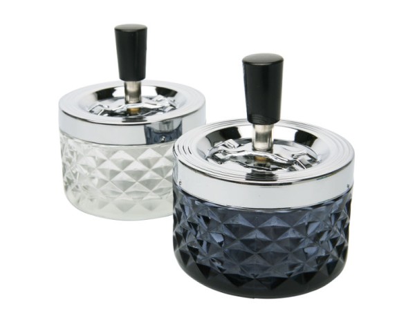 Σταχτοδοχείο Cristalo Μέταλλο/Γυαλί 9,5x9,5x11,5 εκ. - Γκρι Σταχτοδοχείο Cristalo Μέταλλο/Γυαλί 9,5x9,5x11,5 εκ. - Γκρι