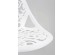 Σκαμπό Ornament Λευκό 45x50x85εκ - Ασημί