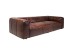 Καναπές Τριθέσιος Cubetto Δέρμα Καφέ 260x110x67εκ - Καφέ
