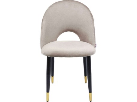 Καρέκλα Iris Velvet Μπεζ 49x54x84εκ - Μπεζ