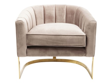 Πολυθρόνα Pure Elegance Μπεζ-Χρυσό 77x70x71εκ - Μπεζ