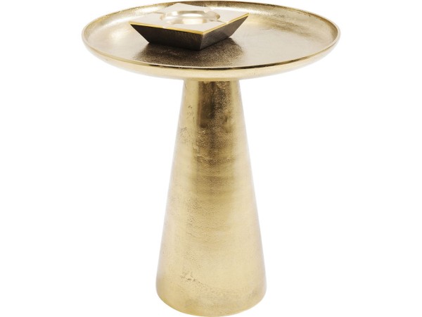 Βοηθητικό Τραπεζάκι Plateau Uno Χρυσό 45x45x52.5εκ - Χρυσό Βοηθητικό Τραπεζάκι Plateau Uno Χρυσό 45x45x52.5εκ - Χρυσό