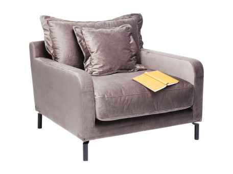 Πολυθρόνα Lullaby Γκρι 102x102x70εκ - Γκρι