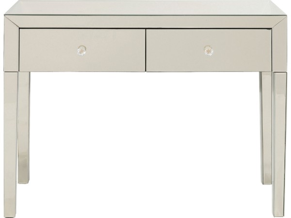 Κονσόλα  Luxury Champagne Γυαλί Καθρέφτης  100x40x78.5εκ - Καθρέφτης