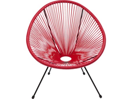 Πολυθρόνα Acapulco Κόκκινη 85 x 73 x 78εκ. - Κόκκινο