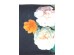 Παγκάκι Με Μπράτσα Blossom Λουλούδια Μαύρο 100x30 εκ. 100x30x54εκ - Μαύρο
