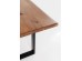 Τραπέζι Harmony Ακακία Καφέ-Μαύρο  200x100x76εκ - Μαύρο