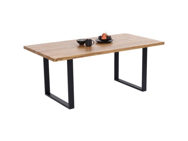 Τραπέζι Jackie Δρυς Μαύρο  200x100x76εκ - Μαύρο