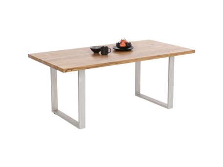 Τραπέζι Jackie Δρυς Ασημί 200x100 εκ.