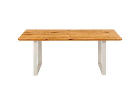 Τραπέζι Symphony Δρυς Ασημί  180x90x76εκ - Ασημί