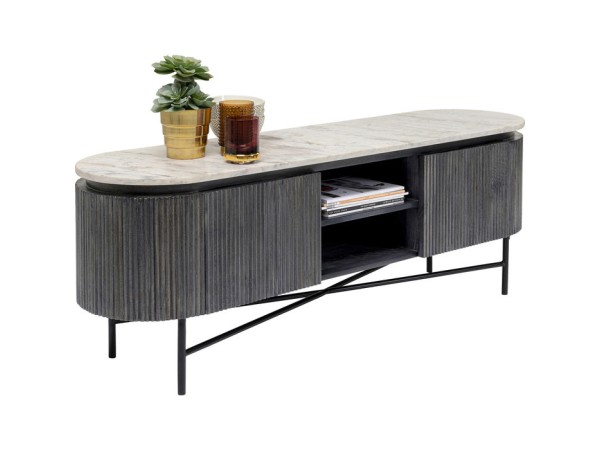 Έπιπλο Tv Glenn Μάρμαρο Μαύρο-Λευκό 150x40x54εκ - Μαύρο Έπιπλο Tv Glenn Μάρμαρο Μαύρο-Λευκό 150x40x54εκ - Μαύρο