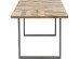 Τραπέζι Abstract Acier Brut Καφέ-Γκρι 180x90x76εκ - Μαύρο